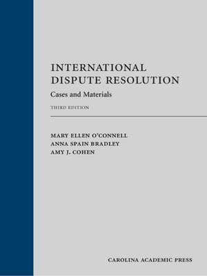 cover image of International Dispute Resolution